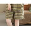 Women's Striped 2 Piece Outfits Casual Loose Short Sleeve T-shirt & Shorts Set Summer Loungewear Plus Size Homewear