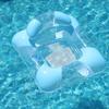 Inflatable Floating Hammock with Armrests & Backrest - Outdoor Mesh Recliner for Adults