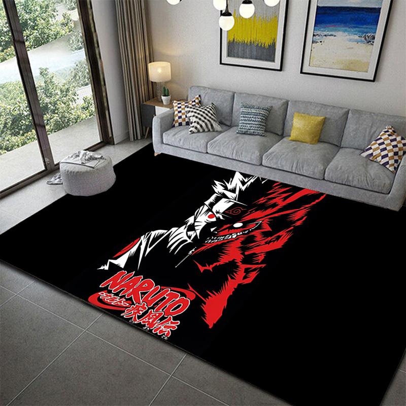 

Naruto Ninja Element Pattern Rug Soft Cozy Non-Slip Carpet for Bedroom Decor 60x90cm