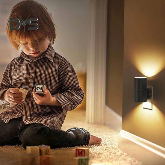 1/2Pcs LED Night Lamp with 16 Colors High Brightness Flicker Free Compact Design Plug-in Night Light Bedside Lamp