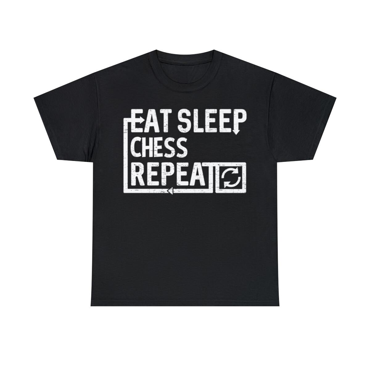 Eat Sleep Chess Graphic T-Shirt, Sizes S-5XL S