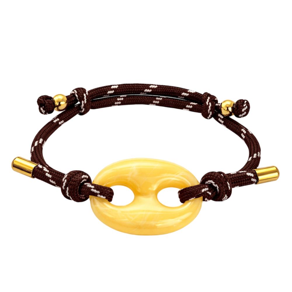 Western Style Pig Nose Retro Bracelet Adjustable Handmade Charm Bracelet Lightweight Resin Women's Bracelet Jewelry Accessories