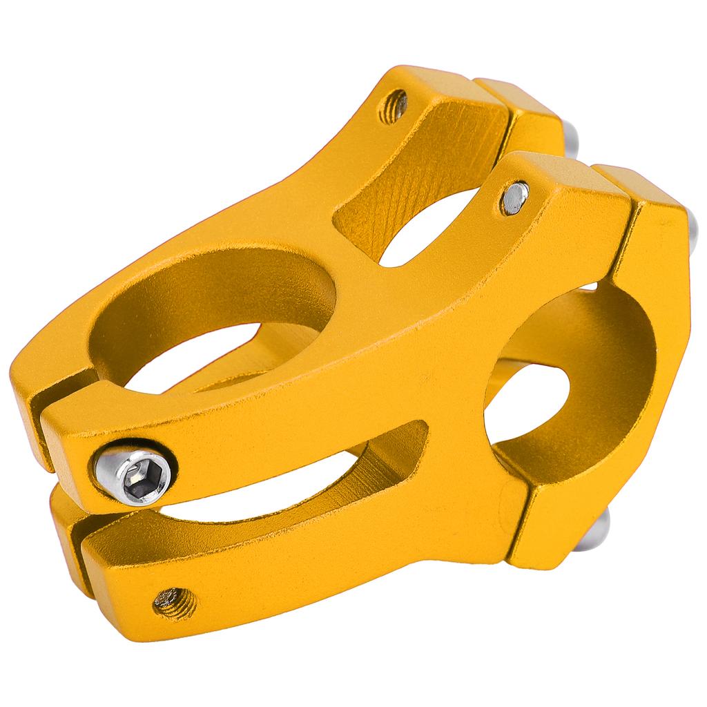 LUNJE 25.4x35MM Představec na kolo Krátký Zdvih Hliníková slitina Kolo Dutý PředstavecZlatý