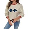 2025 Autumn/Winter Women's Casual Knit Round Neck Sweater