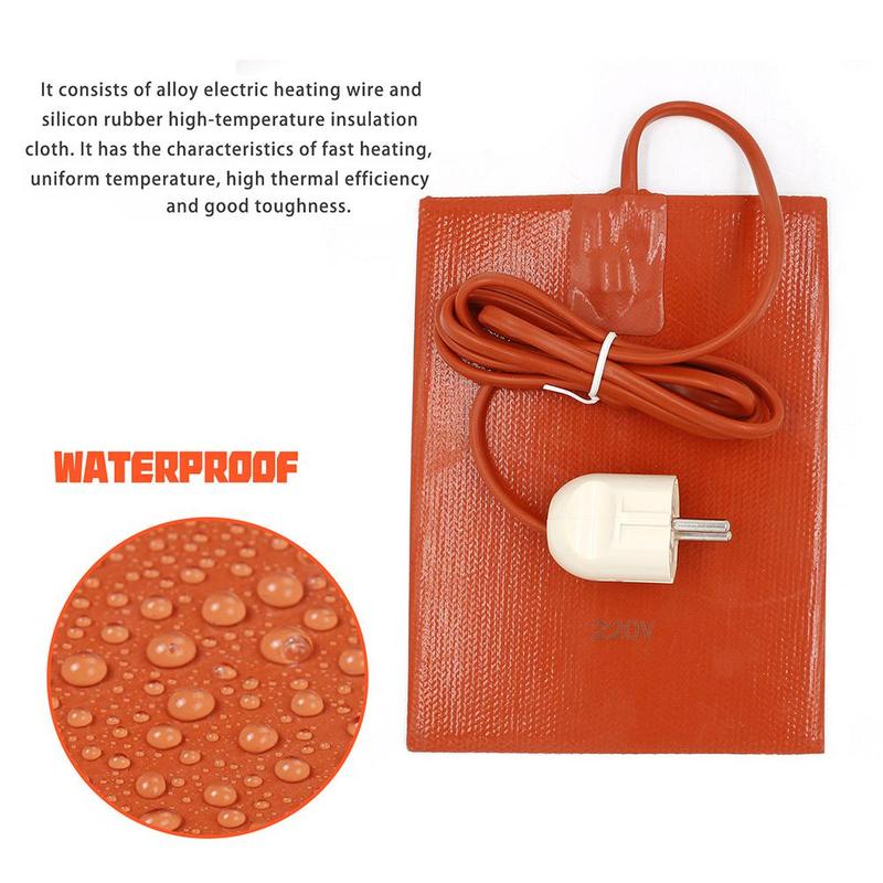 90x130mm Oil Pan Heater Pad - Universal Anti-Freeze & Anti-Condensation Heating Plate For Engine Warmth