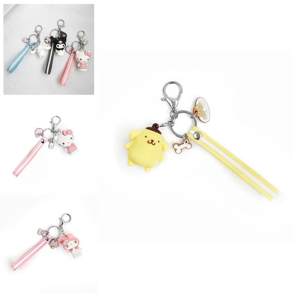 Sanrio Cute Silicone Key Chain Melody Bag Pendant Accessory