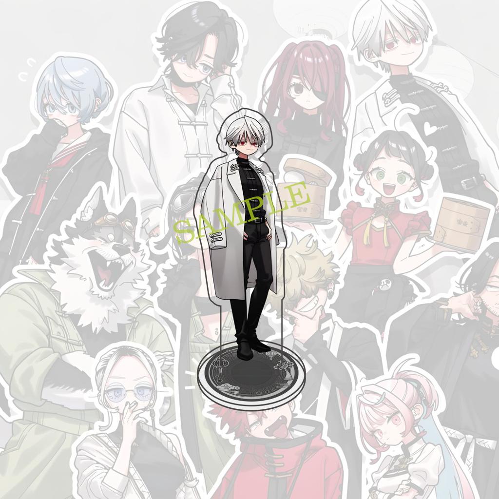 Anime Gokurakugai 10cm acrylic Standing character model  Aruma Tao Saotome Nei Takarai Tatsuomi Ban decoration cute gift