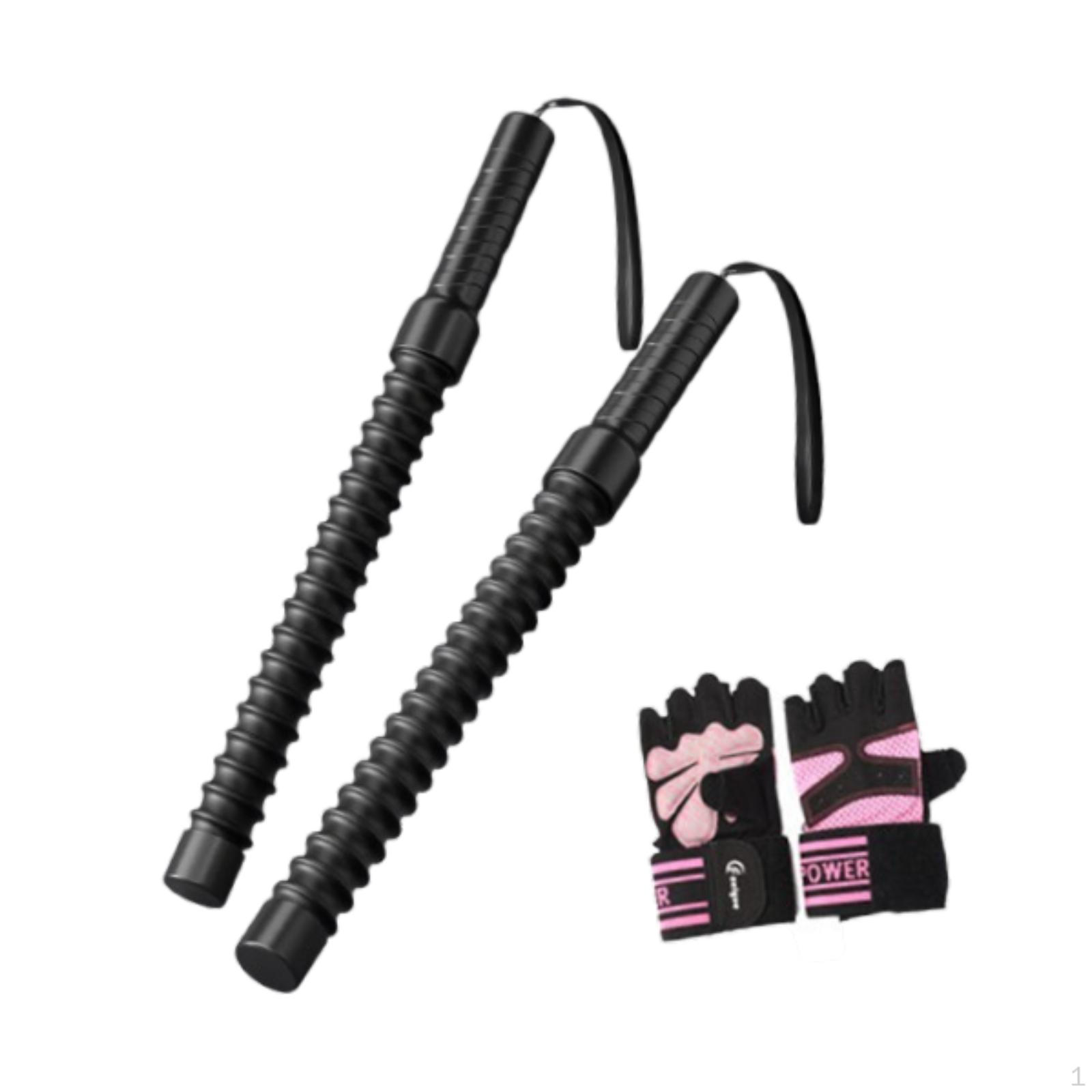 2 шт. Ropeless Battle Ropes Тренировочные фитнес-палки для мужчин и женщин Силовые тренировки Style D