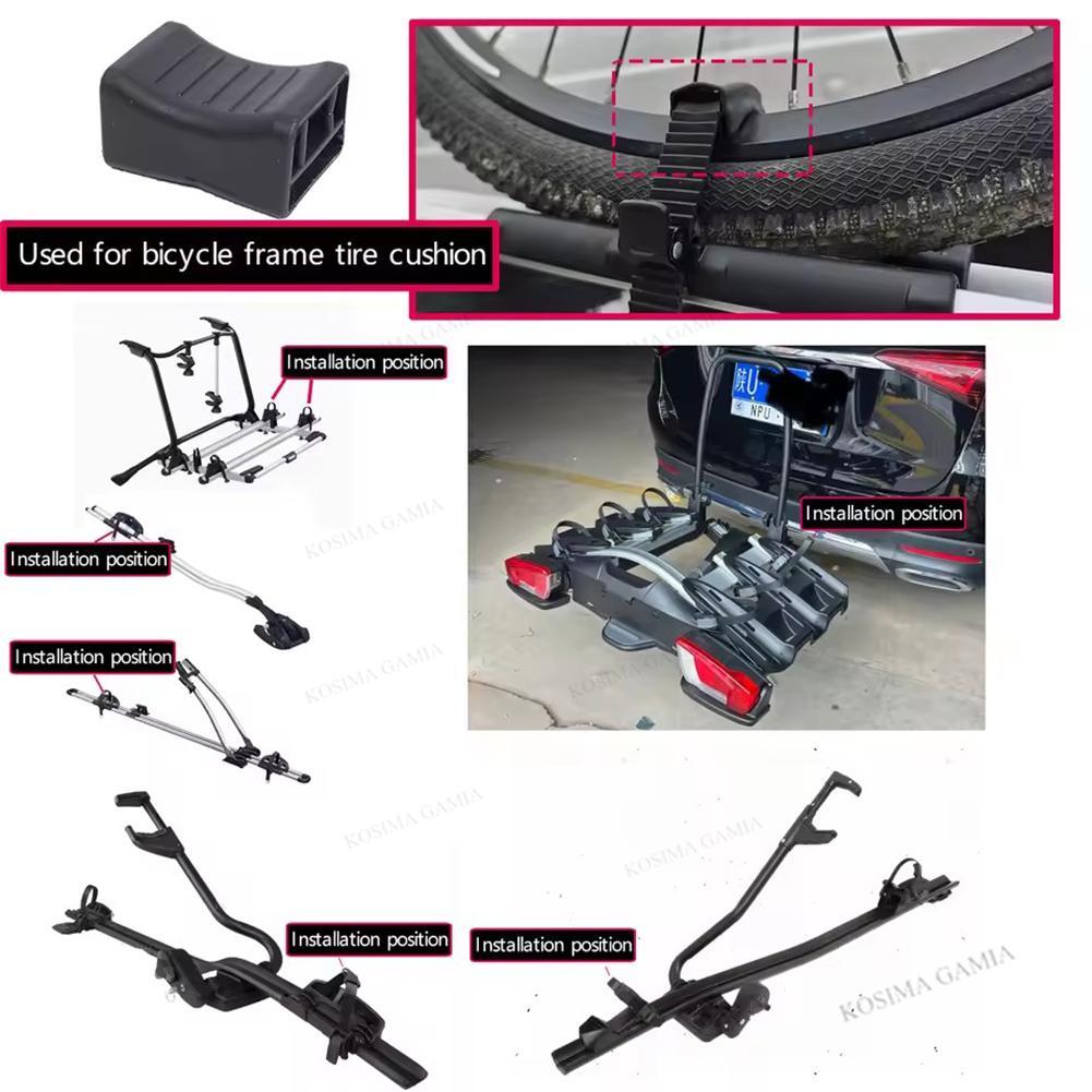 Xiaomi For Thule 599 598 591 568 564 561 532 Roof Rack Bike Wheel Adapter Straps with Cushion Bicycle Frame Steel Ring Protection Pad