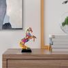 Standing Horse Figurine Resin Graffiti Animal Table Ornament Graffiti Animal Horse Statue For Living Room Table Shelf Lockers