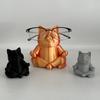 Cute Meditating Cat Glasses Holder 3D Printed Cartoon Animal Sunglasses Display Stand Nightstand Home Office Desk Decor
