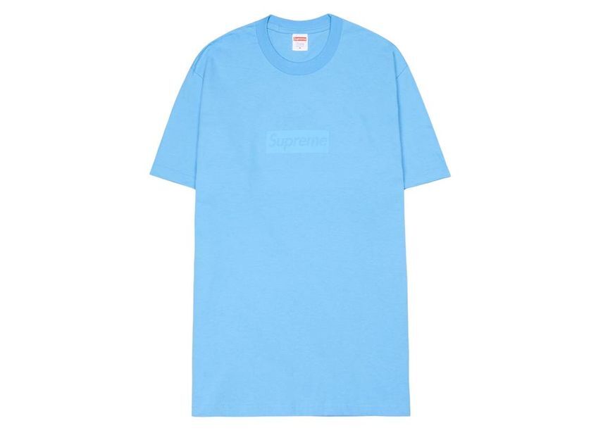 Supreme Tonal Box Logo Tee Bright Blue XL