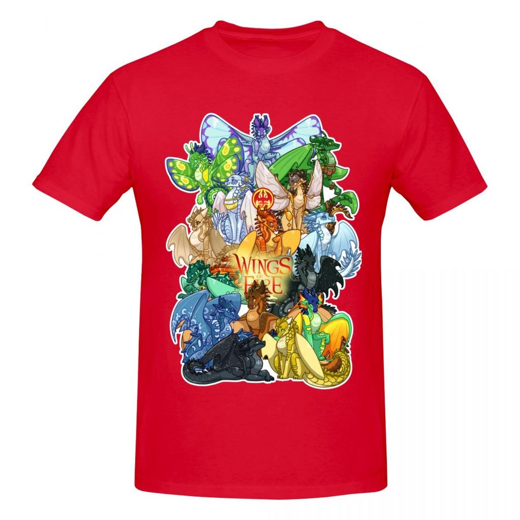 Unisex Wings Of Fire Dragons Retro T Shirt Vintage Oneck Cotton Unisex Tshirt