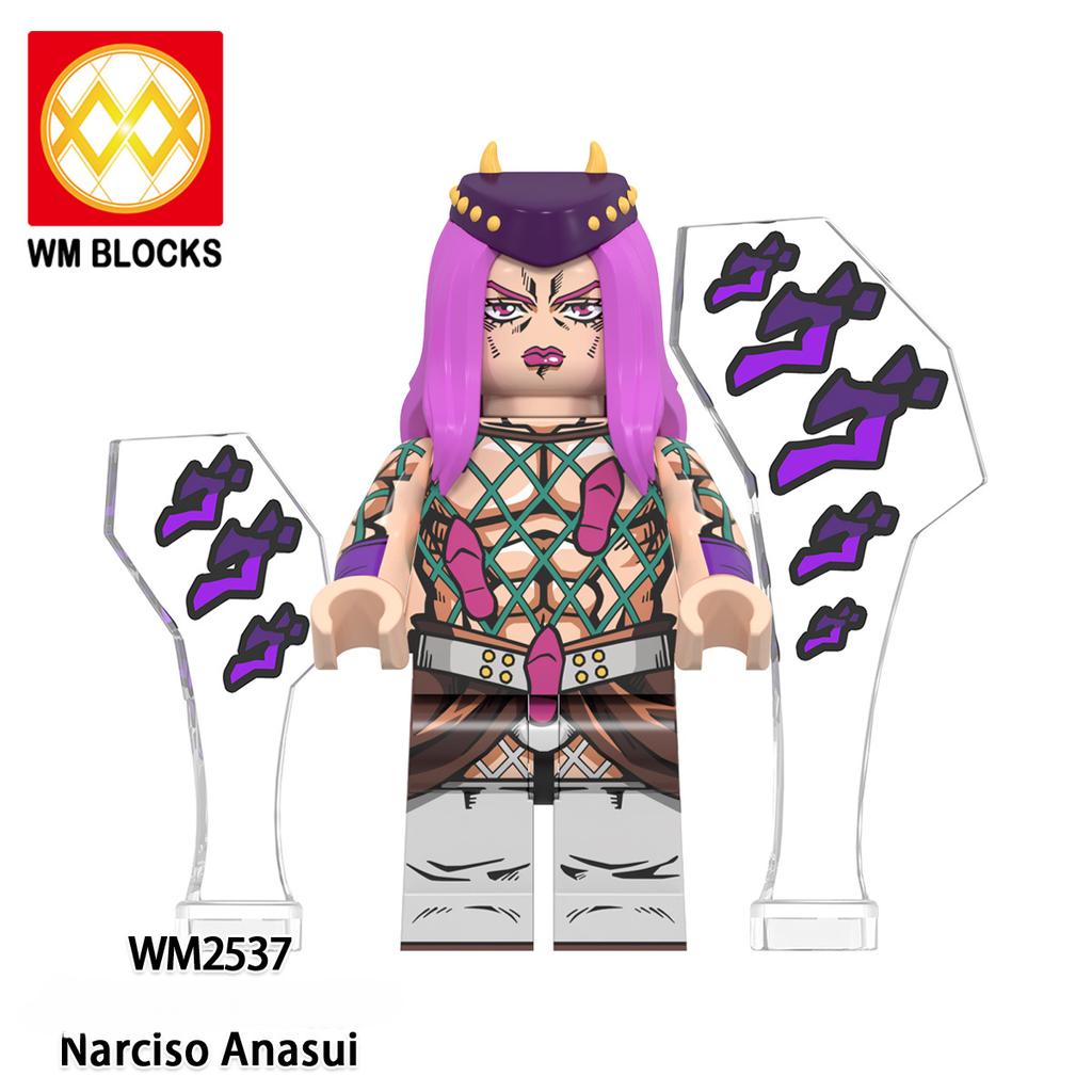 WM6160 Anime Building Blocks – DIY Mini Action Figures, Collectible Japanese Anime Character Toys