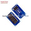 TM1637 LED Display Module: 4-Digit, Adjustable Brightness, Clock Point.