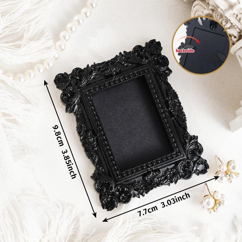 Hanging Mini Photo Frames Photographic Props Resin Vintage Picture Frame Wall Space Diy Baroque Ornate Decorative Frames Gifts