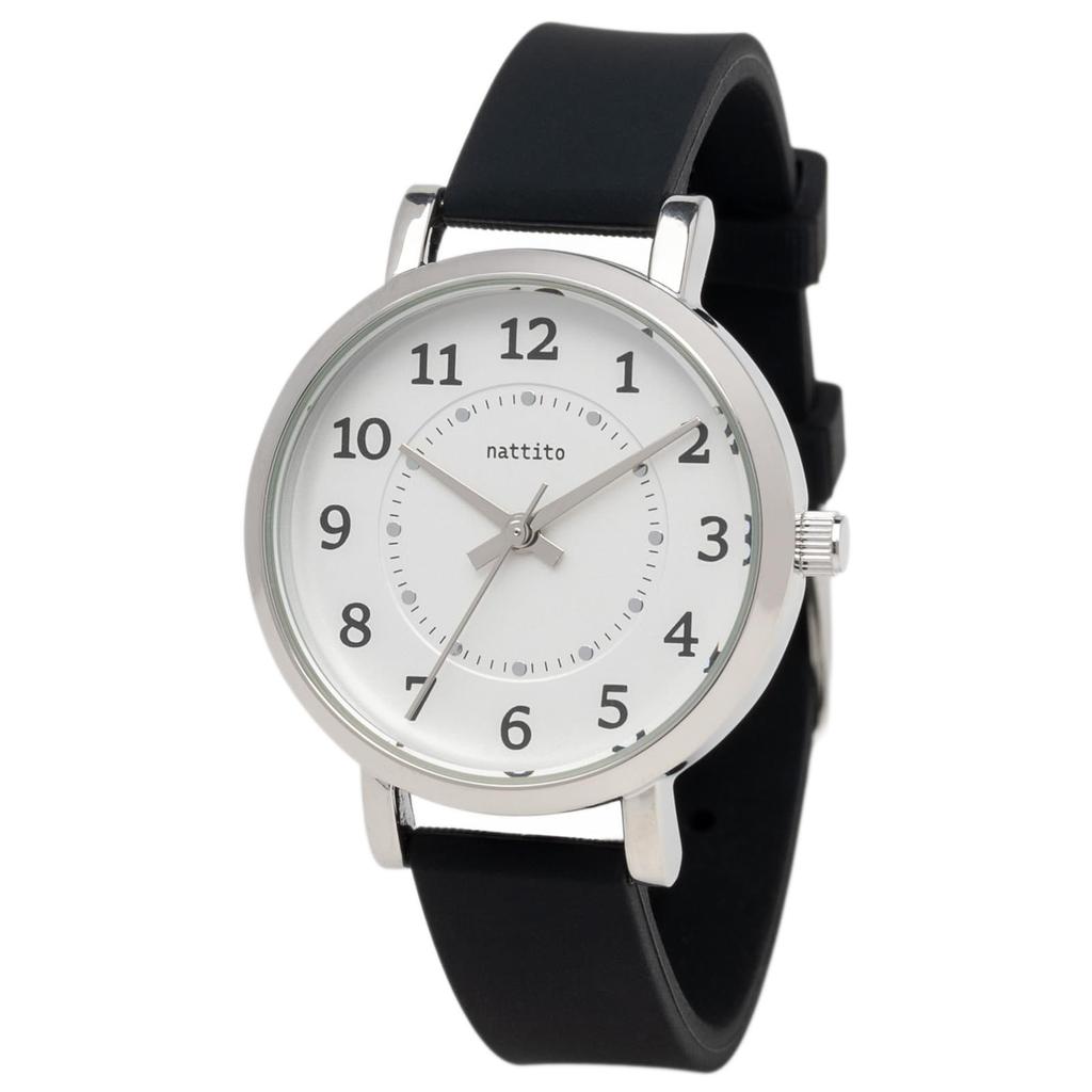 Field work CINDY YM134-5 BK Analog Wristwatch Silicone Belt Simple Cute Casual Everyday Use Static Reduction Black