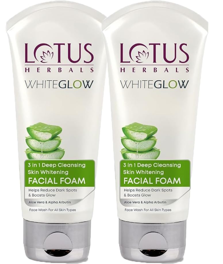 Lotus Herbals 3 in 1 Deep Cleansing Facial Foam 50g, Pack of 2