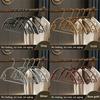 5 Pcs/Set High Quality Anti-Slip Aluminum Alloy Hanger Width No Trace Coat Hanger Space Saving Durable Pants Hanger