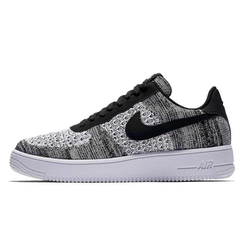 

Nike Кроссовки Air Force 1 Flyknit 2 Черный Чистый Платиновый AV3042-001 40