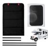 RV Door Window Shade Door Window Vent Cover Sunshield RV Campers Trailer Sun Visor Foldable Privacy Cover Sun Blackout Shade