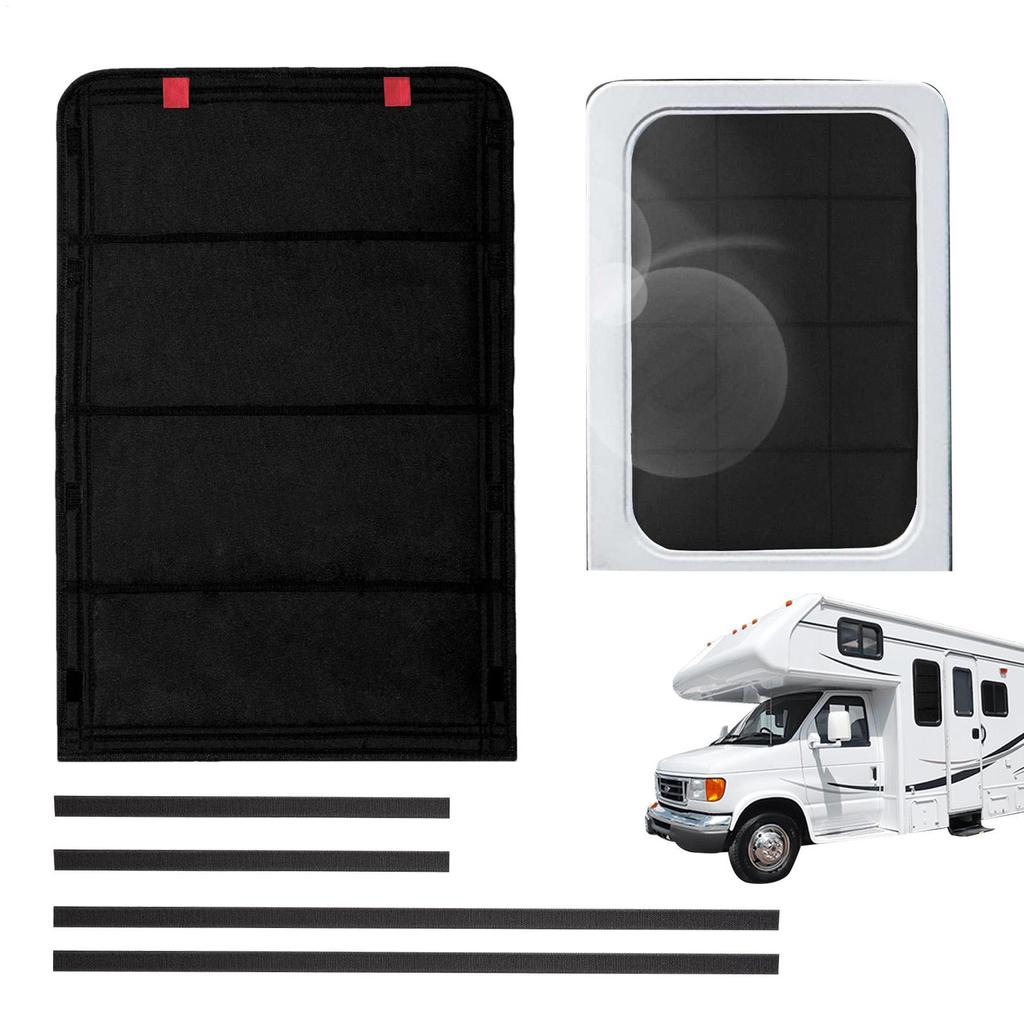 RV Door Window Shade Door Window Vent Cover Sunshield RV Campers Trailer Sun Visor Foldable Privacy Cover Sun Blackout Shade
