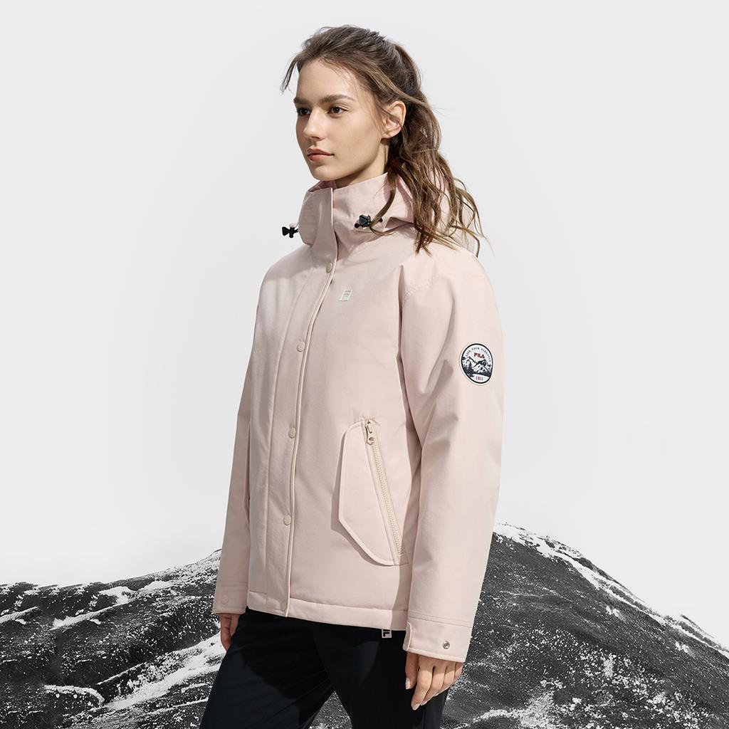 Fila Fitness Minimalist Fashion Versatile Casual Loose Hooded Down Jacket Women Outerwear A51W541902FPK