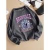 Street Woman Pullover Nashville Music Cith Poster Printing Hoodie Crewneck Loose Fleece Soft Sweatshirt Autumn Female Clothes