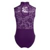 One Piece Girls Leotard Sleeveless Turtle Neck Lace Back Dance Clothes Kids Ballerina Bodysuit