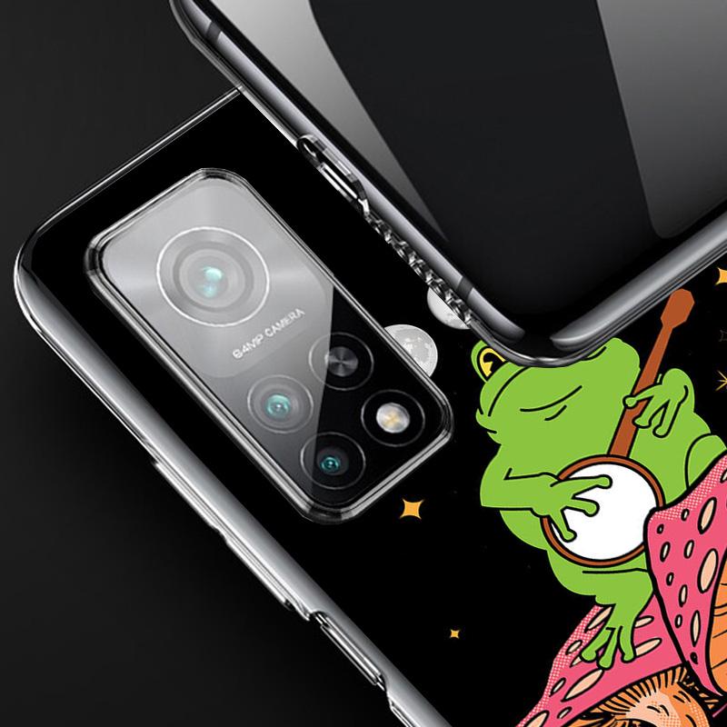 Cottagecore Frog Mushroom Kawaii Cover Phone Case For Xiaomi Redmi Note 15 14 13 12 11 10 Pro Plus 14S 12S 11S 11T 11E 10S Soft