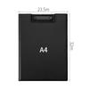 High Quality PU Leather A4 A5 Clipboard Foldable Clipboard Business Office Document Folder Built-in File Pouch Black Writing Pad
