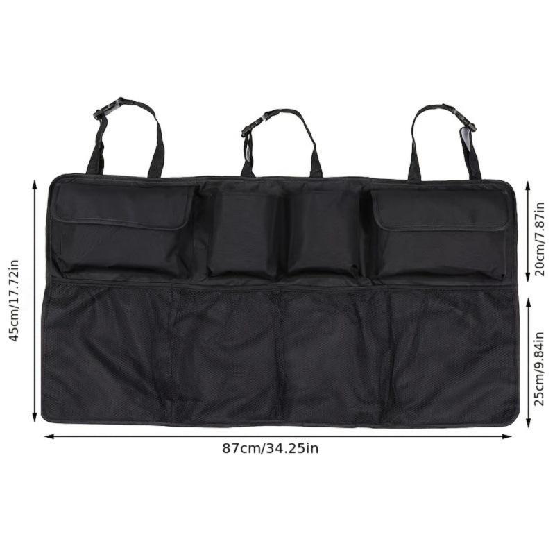 

Car Seat Back Storage Hanging Bag SUV Car Waterproof Storage Storage Box Mesh Pocket Car Interior Supplies чёрный