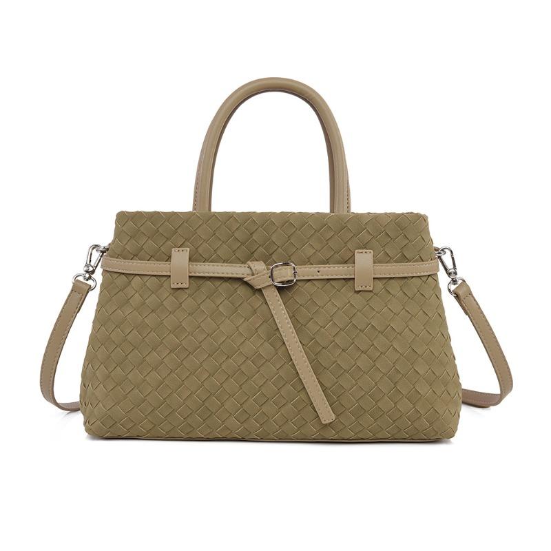 Women's Handbag Matte Bag New Handmade Woven Bag Fashionable Large Capacity Shoulder Bag Women