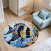 Ocean Fish,Round Area Rug,Carpet Rug for Living Room Bedroom Sofa Playroom Decor,Non-slip Floor Mat