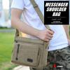 Velká messenger taška přes rameno s hlubokým ramenem Horizontální Ideální pro outdoor Retro Nářadí Jednoduchý zip Rozšiřitelná Stylová X-cross Pánská