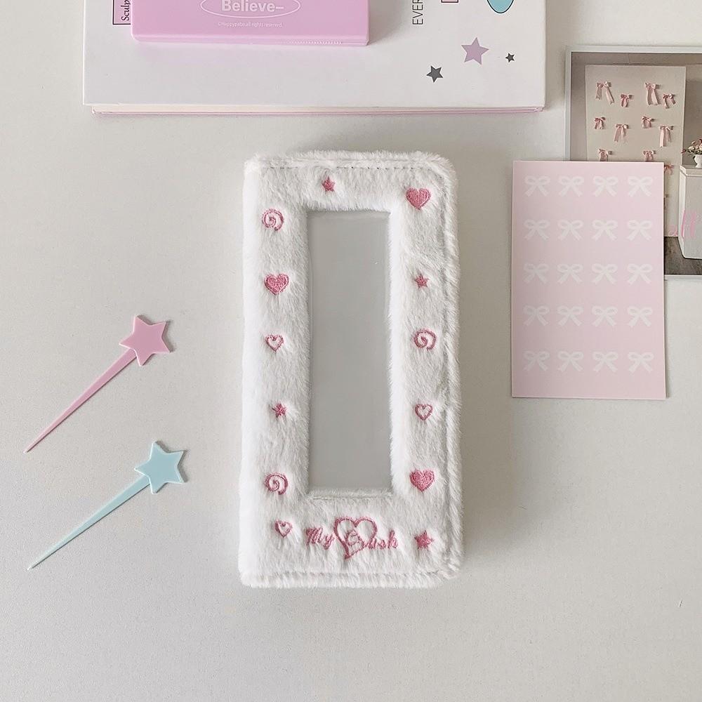 Four Grid Photo Korean Photocard Holder Embroidered Idol Card Display Protector  Friends
