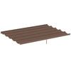 Retractable Pergola Cover, 3.5 X 2.6 M Replacement Canopy Fabric for 4 X 3 M Frame, Roof Top Only, Brown