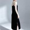 Women's Elegant V-Neck Silk Velvet Sling Maxi Dress