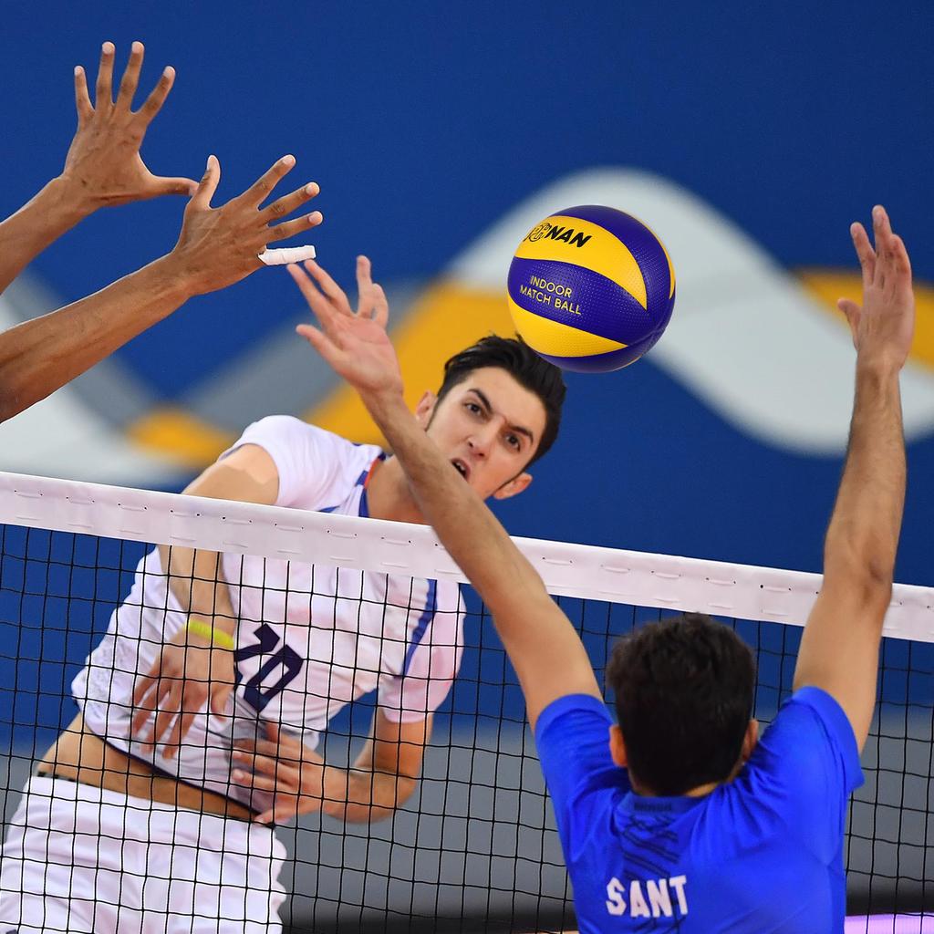 JPHNAN Professional Size Durable Official Microfiber Synthetic Leather Butyl Waterproof Internal International Standard Compliant Volleyball, 5,