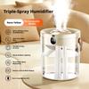 Rechargeable 3 Spray Humidifier Large Capacity Quiet Air Humidifier with Night Light Portable for Home Office Bedroom Desktop