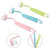 Bathroom Gadgets Toilet Brush Multi-Purposes Small Size Green+Pink+Blue User-Friendly Design 20*3CM Bathroom Home