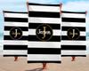 Luxury Striped Personalized Custom Name Beach Towel Simple And Elegant Microfiber Absorbent Beach Towel Quick Dry Beach Towel