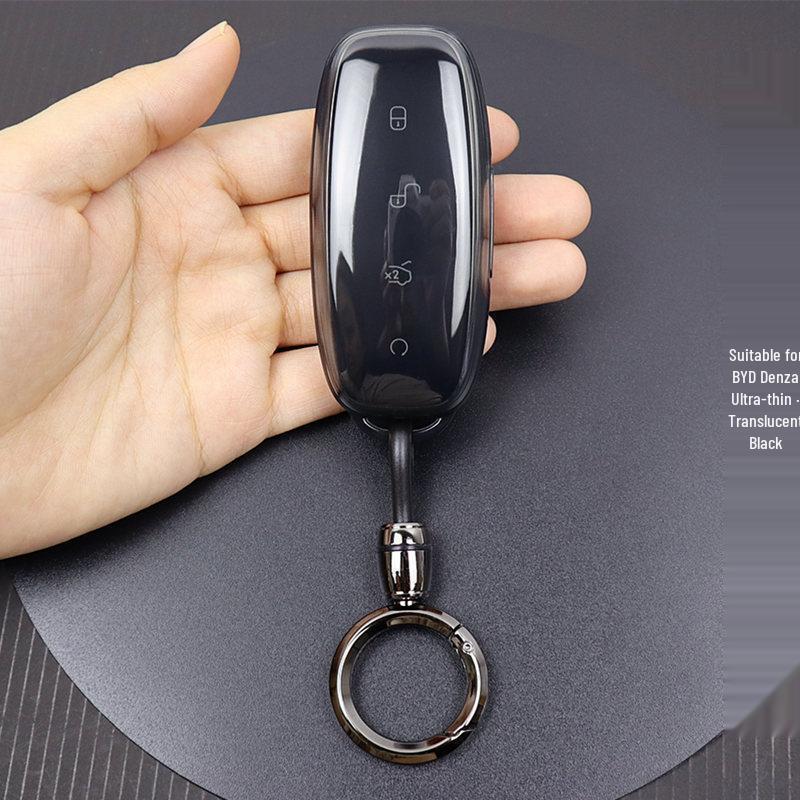 BYD D9/N7/N8 Ultra-Thin Transparent Key Case with Full Coverage
