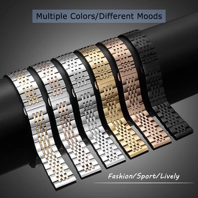 Stainless Steel Bracelet For 20mm 21mm 22mm 18mm 19mm Watch Strap For Tissot T006 MIDO Classic Oris Seiko Curved End Watchband