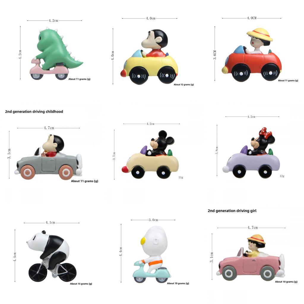 Mickey Mouse Drive A Car Resin Creative Refrigerator Magnet With Magnetic Base For Kids And Giftgiving