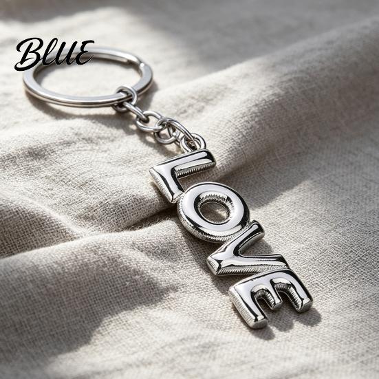 Durable Key Ring LOVE Keychain for Backpacks Alloy Letter Car Handbag Charm Pendant Holder Pendant Romantic Valentine’s Day Gift