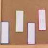 27pcs Square Erasable Tag Board Nine Colors Refrigerator Message Whiteboard  School