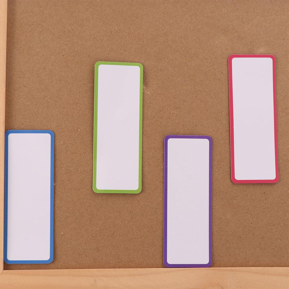 27pcs Square Erasable Tag Board Nine Colors Refrigerator Message Whiteboard School