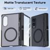 Samsung Galaxy Z Fold 8 Protective Case with Full Hinge Protection and Magnetic Ring Hidden Kickstand-Black