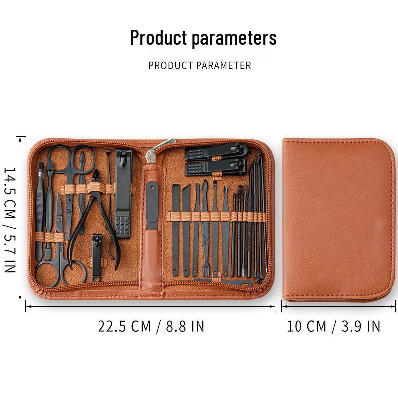 Premium 26-Piece Stainless Steel Nail Clipper & Manicure Set